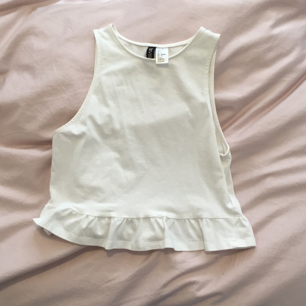 White crop top